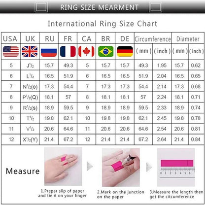 Trendy Heart Filigree Sapphire for Women Engagement Wedding Rings Jewelry Gift - WORLD TIME VISITS