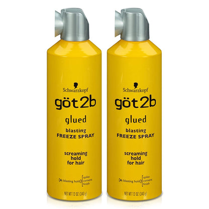 Glued Blasting Freeze Hairspray, 12 Oz, Pack of 2