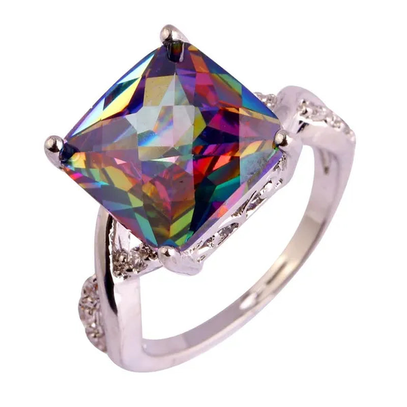 Jewelry Fashion Engagement Red Ruby Rings Gifts