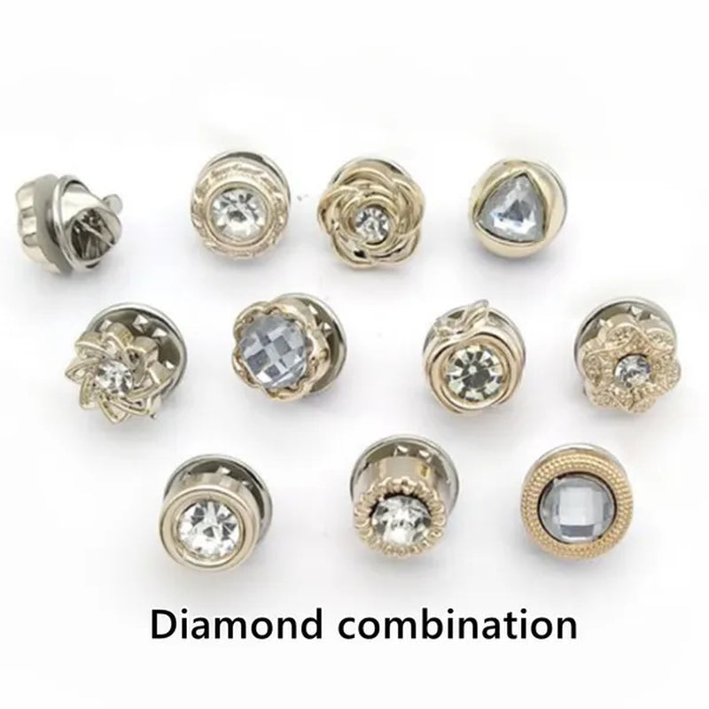 100/30/10Pcs Cute Practical Anti-Glare Brooch Dress Neckline Pearl Pin Clothes Fixed Brooch Women Girl Fashion Jewelry Accessories - WORLD TIME VISITS