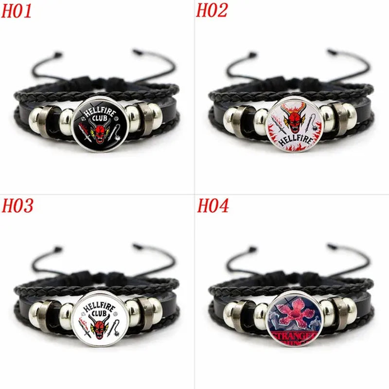 12 Styles Stranger Things 4 Hellfire Club Time Gem Bracelets & Bangles for Unisex Women Men Fashion Jewelry Gifts - WORLD TIME VISITS