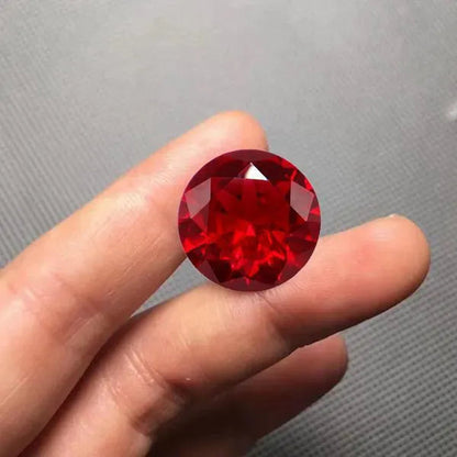 Natural Ruby AAAA+ Unheated 10.50 Cts Natural Mined 11.0Mm Sri-Lanka Garnet Red Ruby round Cut VVS Loose Gem