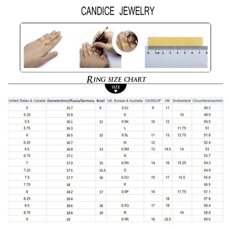 CANDICE Romantic Sterling Silver Jewelry Purple Crystal Pendants Necklace Earrings Ring Set for Women Girls