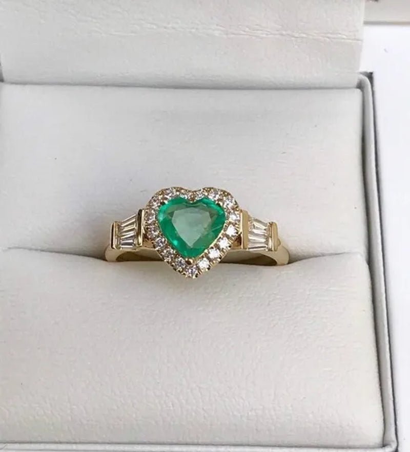 4 colors elegant and noble fashion heart - shaped zirconia ring sea blue heart - shaped inlaid ladder zirconia ring engagement wedding anniversary banquet birthday Christmas gift romantic bride wedding eternal jewelry ring (size 5 - 12) - WORLD TIME VISITS