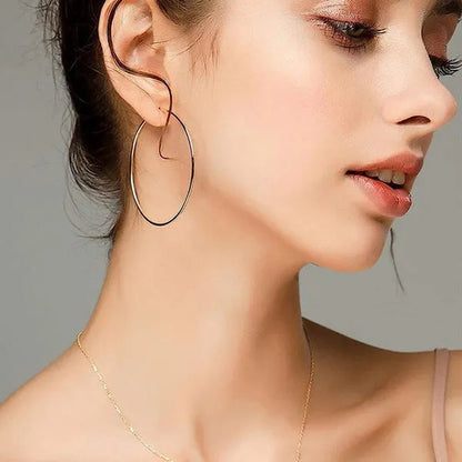 Large Hoop Earrings for Women Gorgeous Hypoallergenic 316L Stainless Steel Hoop Earrings for Girls