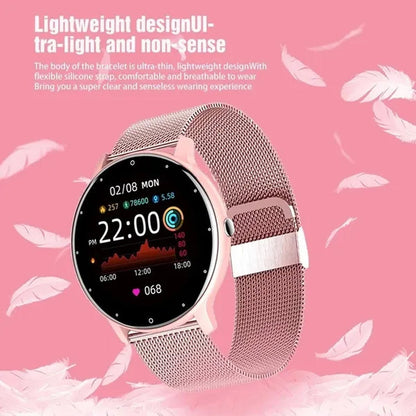 LIGE 2021 New Women Smart Watch Men Real-Time Activity Tracker Heart Rate Monitor Sports Ladies Life Waterproof Smart Watch Men For Android IOS
