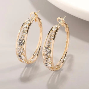 New Exquisite fashion female jewelry Sterling Silver  Diamond Earrings romantic Valentine's Day gift engagement Earrings wedding Earrings anniversary women's jewelry