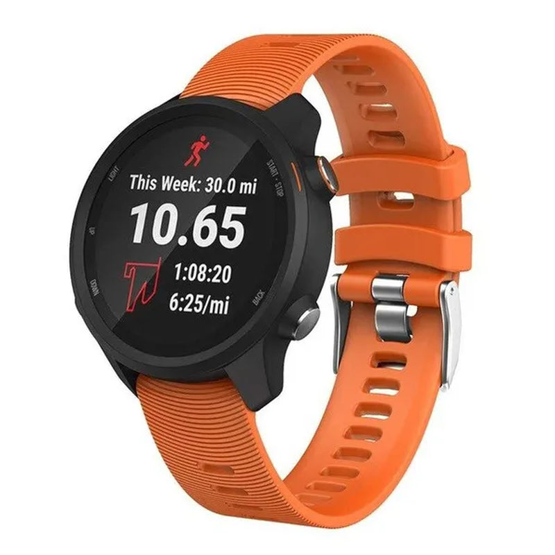 Garmin 245 Sports Watch Silicone Strap, 20Mm Sports Bracelet for Forerunner 245M / 645 / Vivoactive3 / Vivomove HR