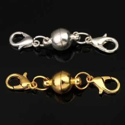 10/4 Pcs Magnetic Clasp DIY Jewelry Accessories Gold Necklace Bracelet Connector Hook Clasp Metal Silver