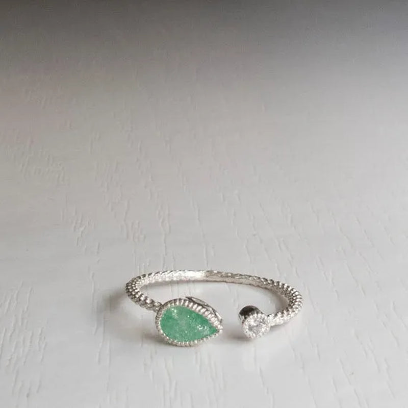 Delysia King  Water drop pear shaped ring