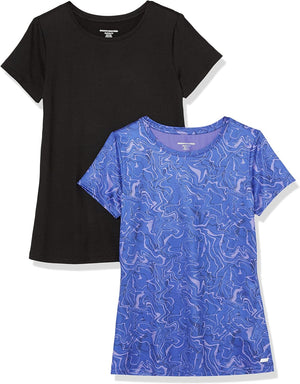 Women'S Tech Stretch Short-Sleeve Crewneck T-Shirt (Available in plus Size), Multipacks