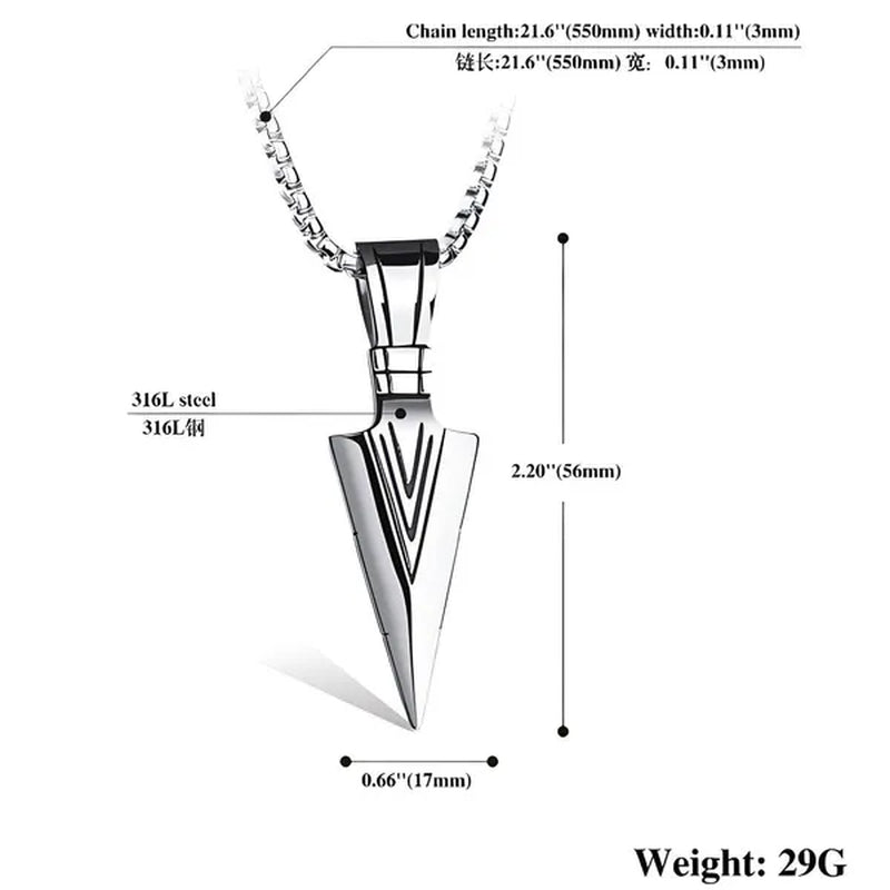 Long Chain Necklace Mens Alloy Necklaces Fashion Jewelry Gold Black Silver Color Pendant