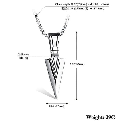 Long Chain Necklace Mens Alloy Necklaces Fashion Jewelry Gold Black Silver Color Pendant