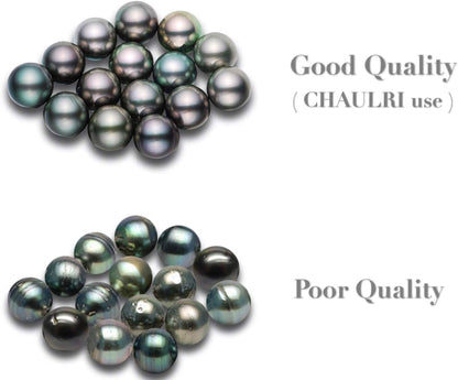 Elegant AAA Quality Genuine 8.5-9.5Mm Tahitian Black Pearl Dangle Drop Earrings - Birthday Anniversary Jewelry Gifts for Women
