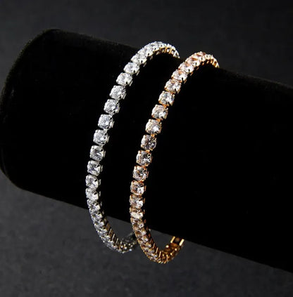 Necklace for Women Gorgeous Men's Gold Tennis Chain Icy Diamonds Hip Hop Choker Chain Necklace Bling Jewelry 18-30 Inches
