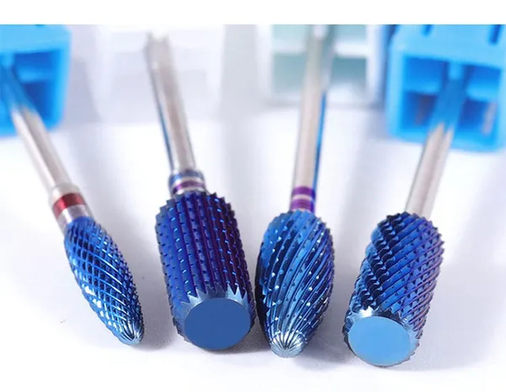 Tungsten Diamond Milling Cutter Nail Art Drill Bit for Manicure Nail Files Electric Rotary Mills Nail Gel Remove Grinder - WORLD TIME VISITS