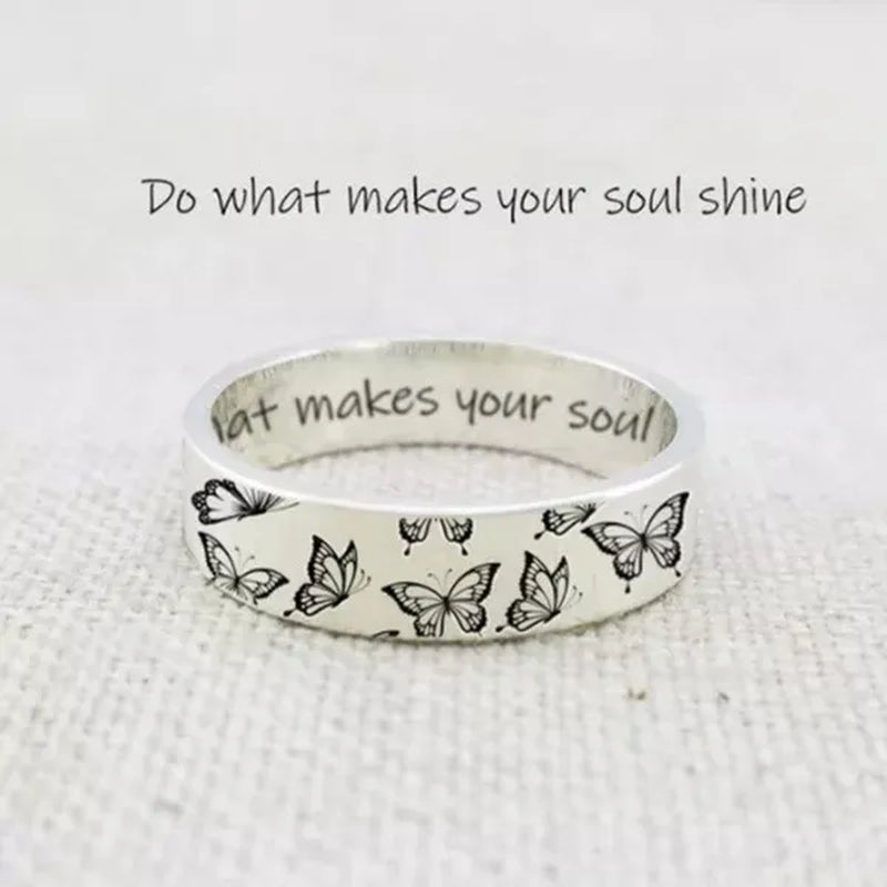 New 925 Sterling Silver Jewelry Ring Creativebutterfly Wedding Band Design Women Hot Selling Rings