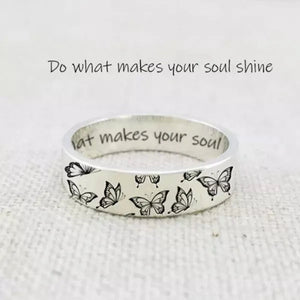 New 925 Sterling Silver Jewelry Ring Creativebutterfly Wedding Band Design Women Hot Selling Rings