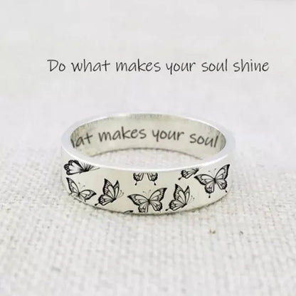New 925 Sterling Silver Jewelry Ring Creativebutterfly Wedding Band Design Women Hot Selling Rings
