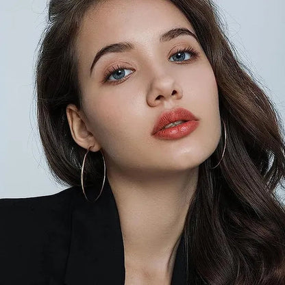 Large Hoop Earrings for Women Gorgeous Hypoallergenic 316L Stainless Steel Hoop Earrings for Girls