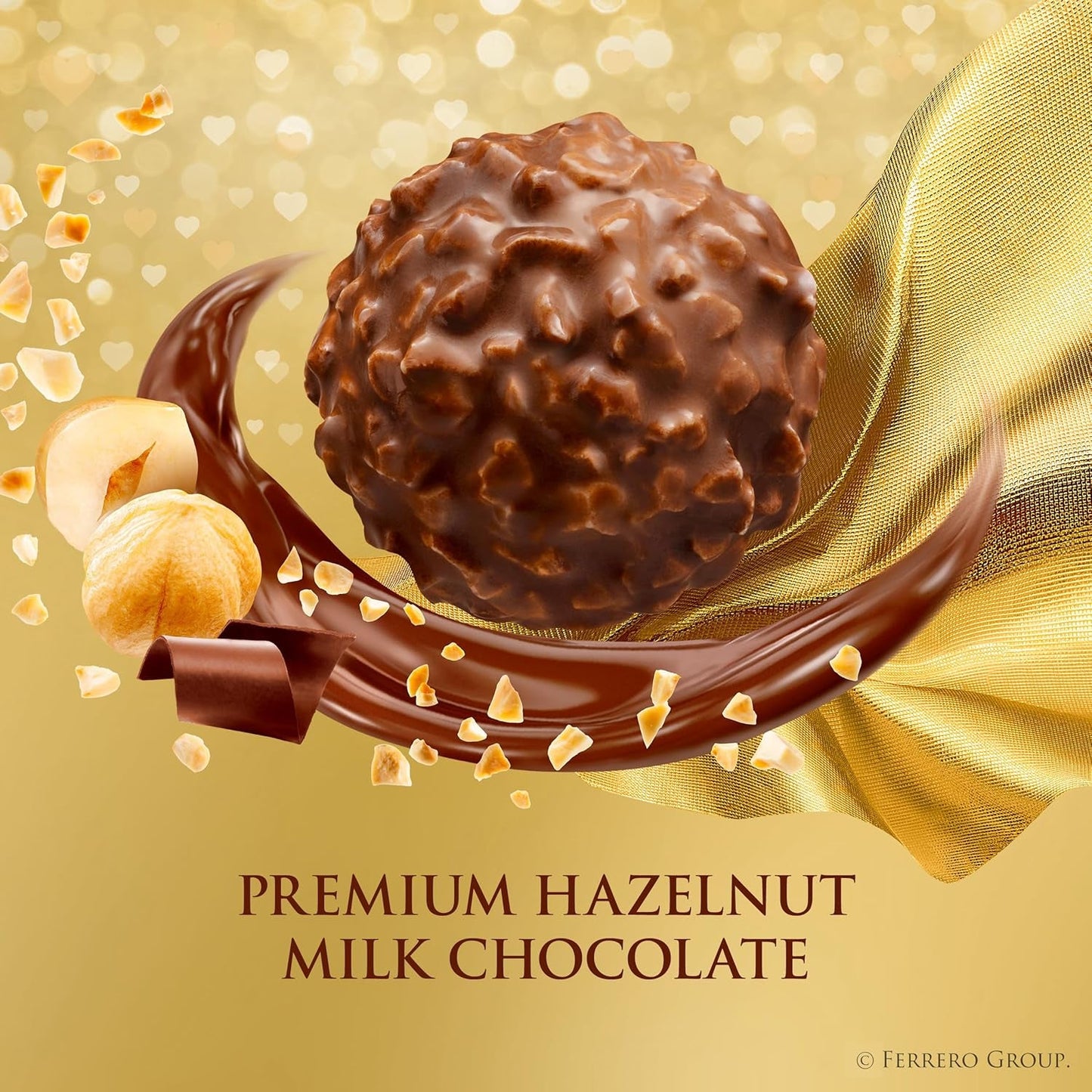 , 12 Count, Gourmet Milk Chocolate Hazelnut, Chocolate Gift Box, Individually Wrapped, 5.3Oz