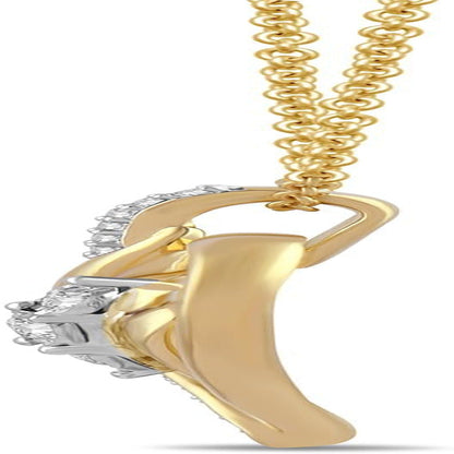 Amazon Essentials Diamond 3 Stone Pendant Necklace (1/4 Cttw), 18" (Previously )