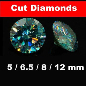Round brilliant diamond-cut Moissanite bulk jewelry