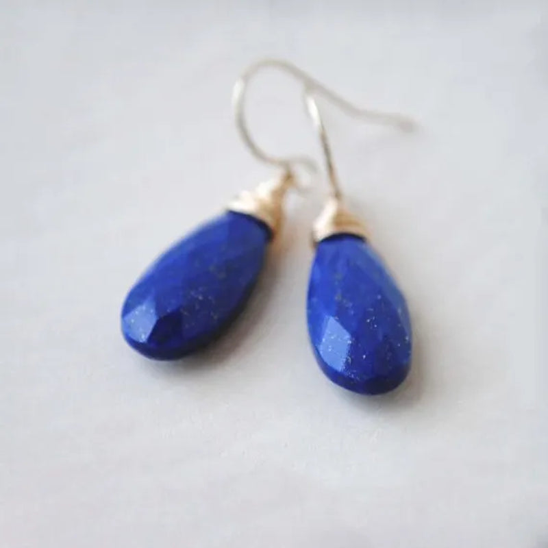 Lapis Lazuli Earrings  Lapis Earrings  Blue Lapis Earrings  Lapis Lazuli Jewelry