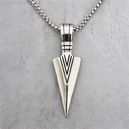Men's Fashion Jewelry Black Gold Silver Color Pendant Long Chain Necklace Mens Necklaces