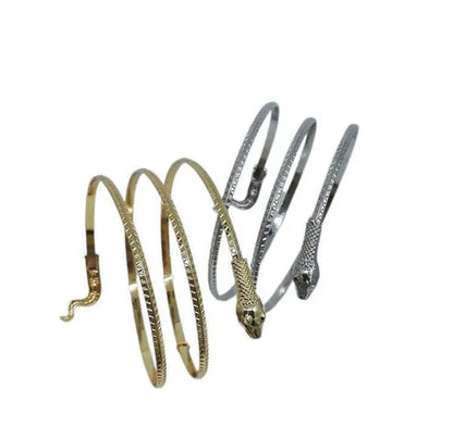 12/8/5/3/2/1Pcs:Ashion Personality Snake Bracelet, Metal Snake Bracelet, Gold and Silver Available