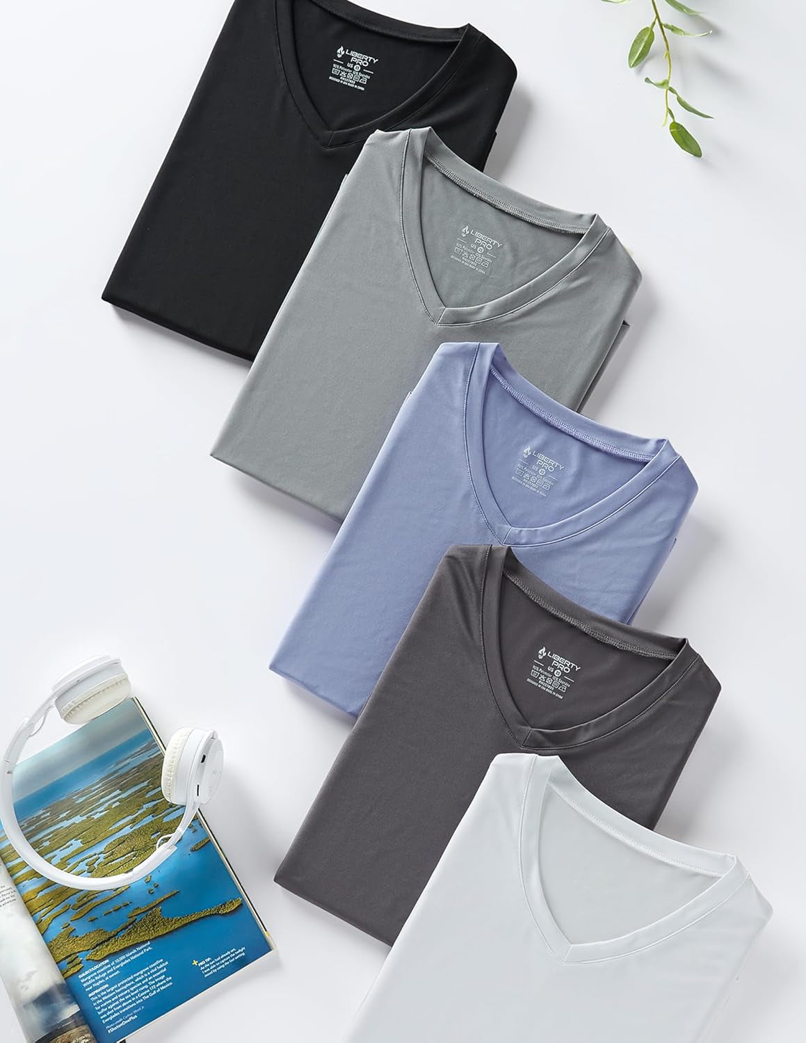 5 Pack: Women'S Dry Fit Short Sleeve T Shirts, Athletic Workout Tee Tops for Gym Yoga Running
