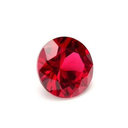 Large Cut Ruby Unheated 10.50 Cts Natural Mined 11.0Mm Sri-Lanka Garnet Ruby Pigeon Red round Cut VVS Loose Gem