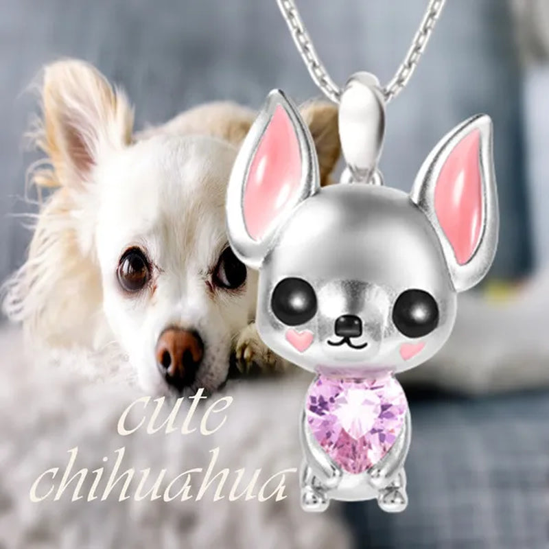Creative 925 Sterling Silver Cartoon Penguin Heart Shape Crystal Diamond Pendant Necklace for Women Cute Girls Accessories Animal Jewelry Birthday Party Gifts