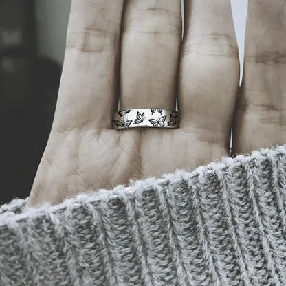 New 925 Sterling Silver Jewelry Ring Creativebutterfly Wedding Band Design Women Hot Selling Rings
