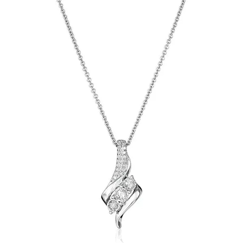 Exquisite Bridal Wedding Clavicle Necklace Cubic Zirconia Necklace Valentine's Day Gift