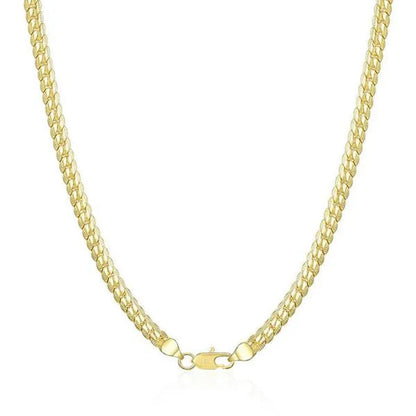 8/16/18/20/24inch 18K Gold/925 Sterling Silver Luxury Brand Design Noble Necklace Chain for Woman Men Fashion Wedding Engagement Jewelry