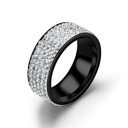 New Sparkling 925 Solid Sterling Silver White Sapphire Diamond Wedding Band Rings Engagement Anniversary Party Jewelry Size 5-12