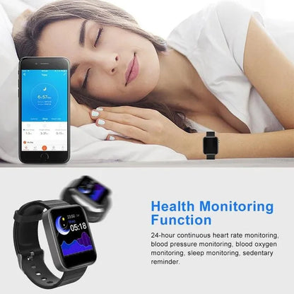 2021 NEW Smart Watch Bluetooth Watch Body Temperature Blood Pressure Blood Oxygen Monitor Wristband Fitness Tracker Bracelet Heart Rate Monitor Smartwatch 1.54" Large Screen with Flashlight PK DZ09 Apple Watch series 6 5 4 Galaxy Watch Active