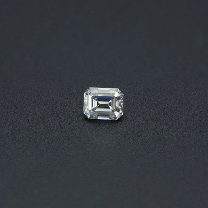 White D Color VVS Emerald cut Loose Moissanite diamond Stone 1ct 5x7mm with certificate