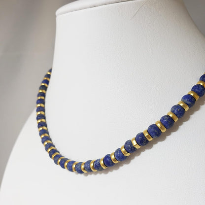 Lapis Lazuli Sumerian Necklace - 16"