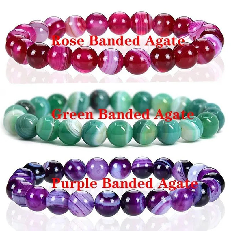 6mm 8mm Natural Stone Chakra Beaded Charm Bracelets Tiger Eye Amethyst Lapis Lazuli Healing Beads Bracelet Women Yoga Jewelry