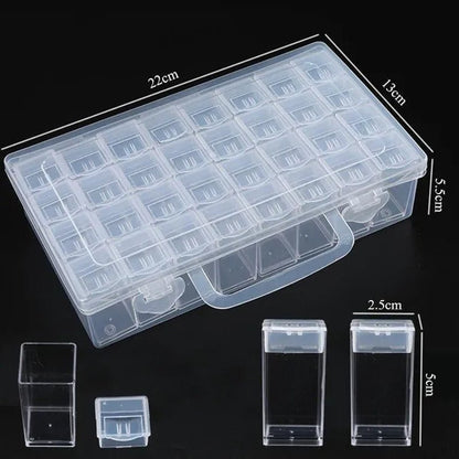 56/48/40/32/12 Diamond Painting Tools Accessories Beads Container Rhinestone Diamond Embroidery Stone Storage Convenience Box - WORLD TIME VISITS