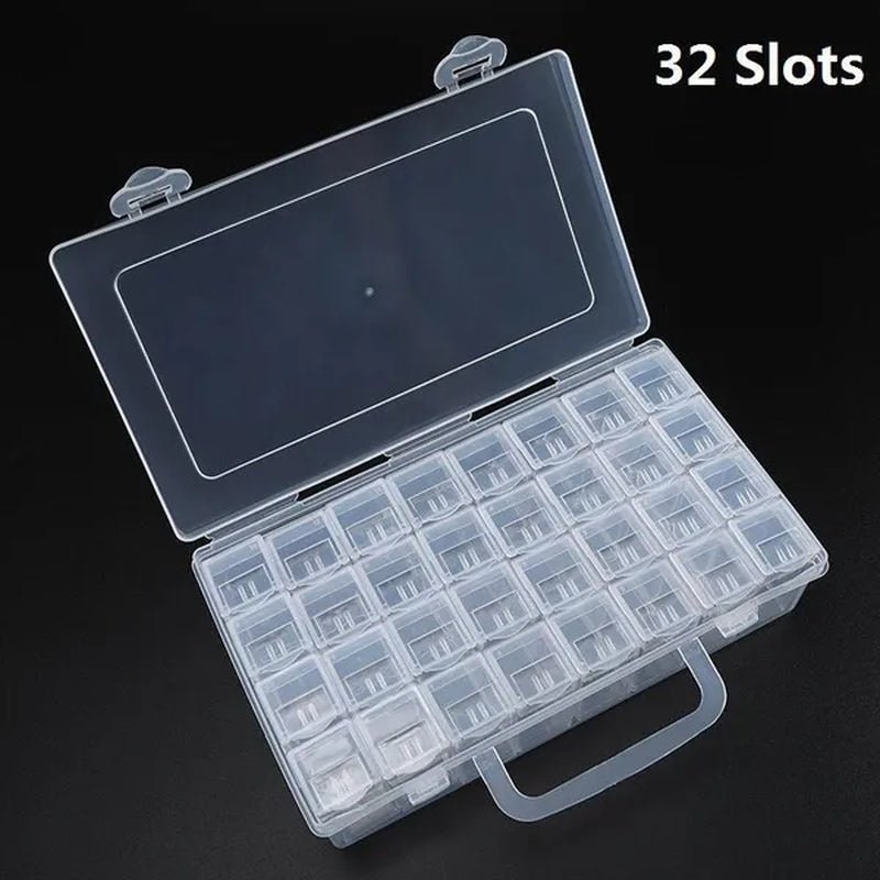 56/48/40/32/12 Diamond Painting Tools Accessories Beads Container Rhinestone Diamond Embroidery Stone Storage Convenience Box - WORLD TIME VISITS