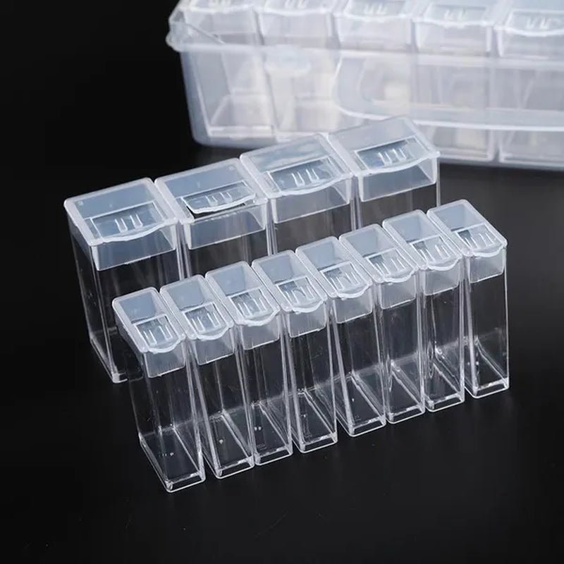 56/48/40/32/12 Diamond Painting Tools Accessories Beads Container Rhinestone Diamond Embroidery Stone Storage Convenience Box - WORLD TIME VISITS
