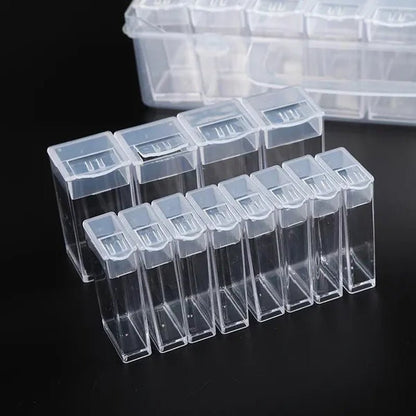 56/48/40/32/12 Diamond Painting Tools Accessories Beads Container Rhinestone Diamond Embroidery Stone Storage Convenience Box - WORLD TIME VISITS