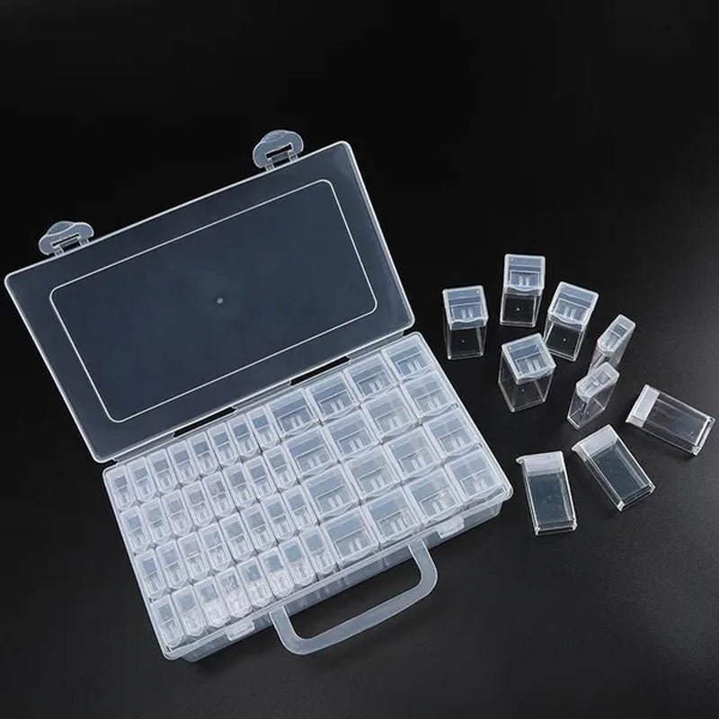 56/48/40/32/12 Diamond Painting Tools Accessories Beads Container Rhinestone Diamond Embroidery Stone Storage Convenience Box - WORLD TIME VISITS