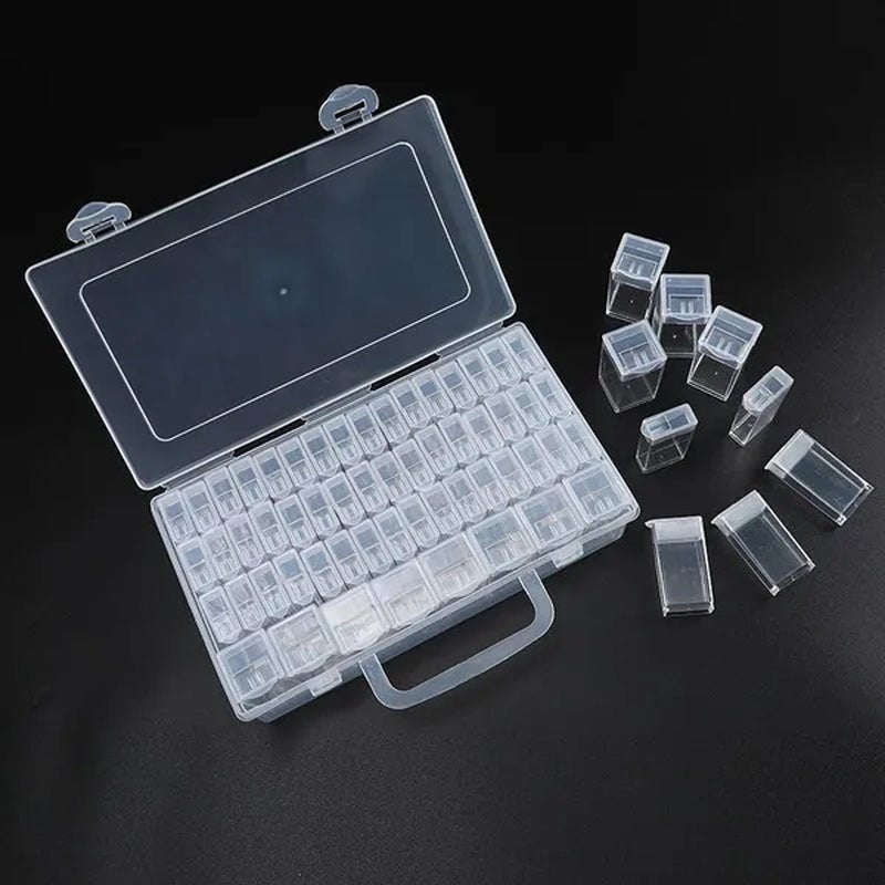 56/48/40/32/12 Diamond Painting Tools Accessories Beads Container Rhinestone Diamond Embroidery Stone Storage Convenience Box - WORLD TIME VISITS