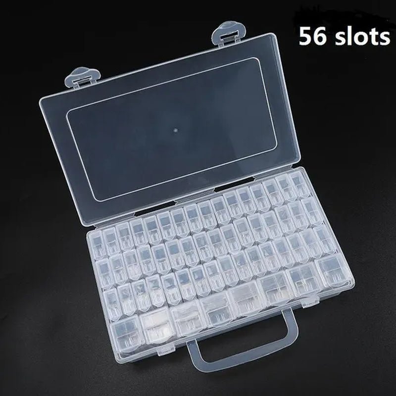 56/48/40/32/12 Diamond Painting Tools Accessories Beads Container Rhinestone Diamond Embroidery Stone Storage Convenience Box - WORLD TIME VISITS
