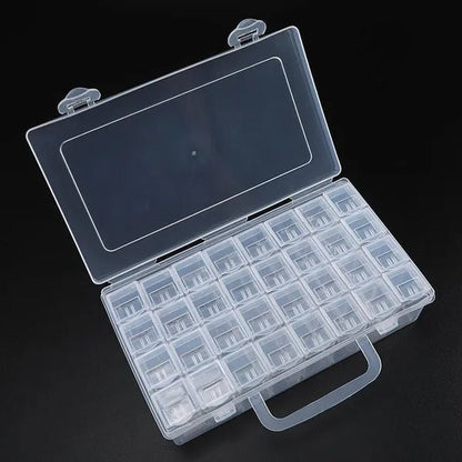 56/48/40/32/12 Diamond Painting Tools Accessories Beads Container Rhinestone Diamond Embroidery Stone Storage Convenience Box - WORLD TIME VISITS