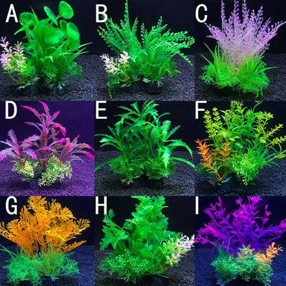 Simulation Artificial Plants Aquarium Decor Water Weeds Ornament Plant Fish Tank Aquarium Grass 14Cm Decoration